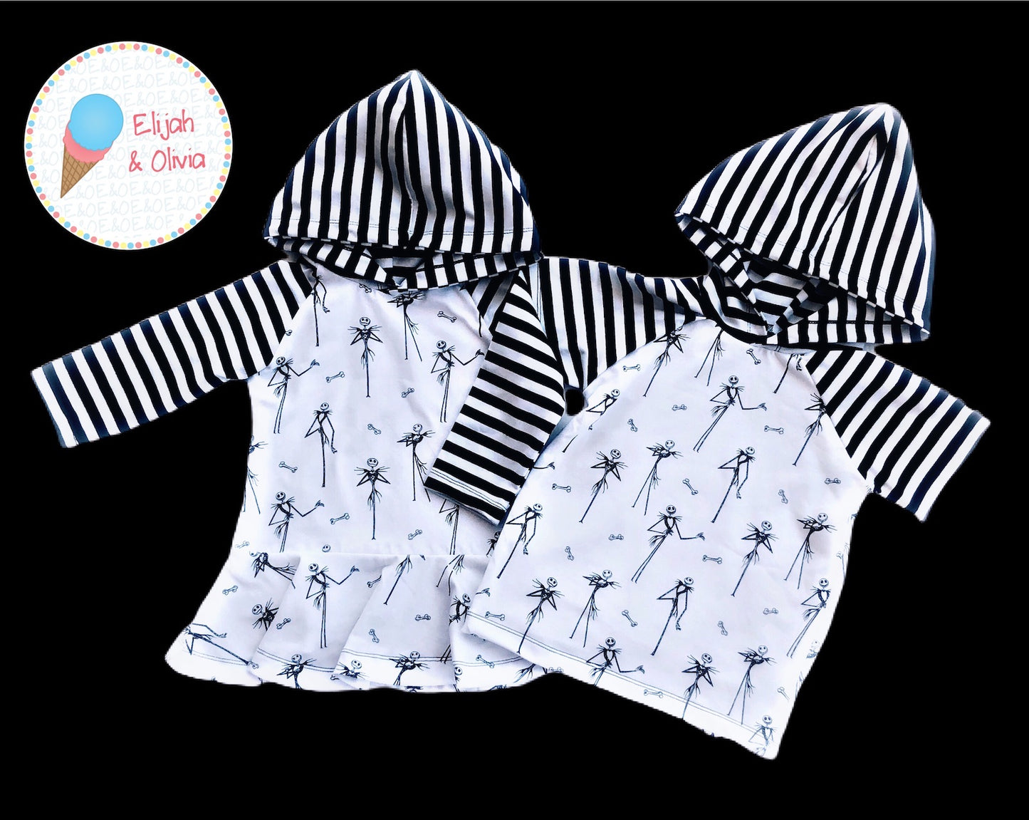 Randy Raglan Hooded- Skeleton Man