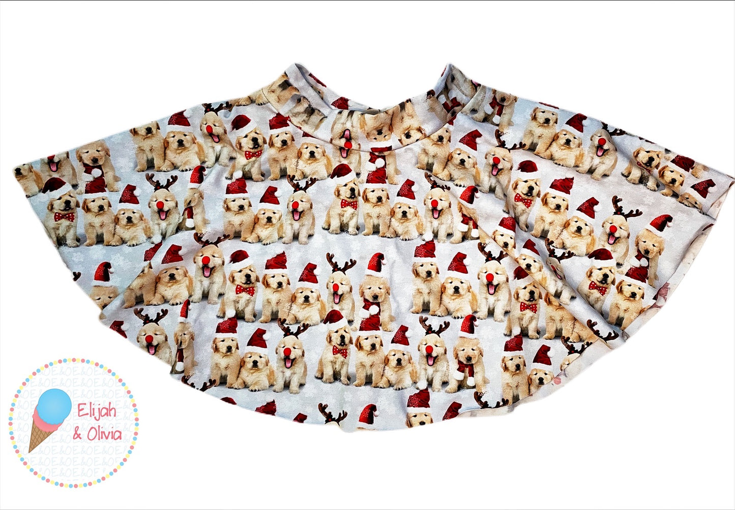 Sienna Twirl Skirt- Reindeer Doggies
