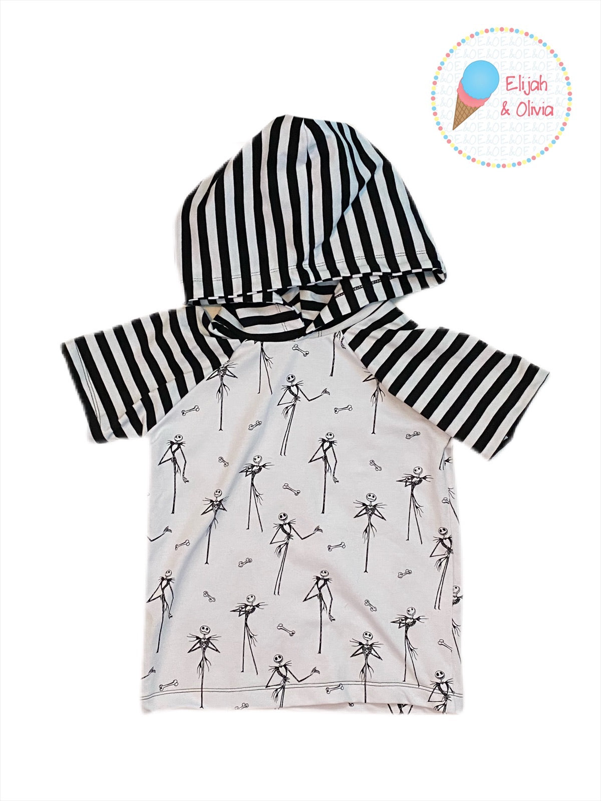 Randy Raglan with hood-Jack Skellington